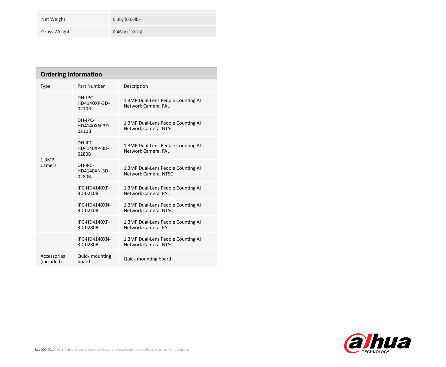 8.DH-IPC-HD4140X-3D 外形尺寸圖 162.1mmx76mmx37.8mm (6.38"x2.99"x1.49")｜Unit: mm