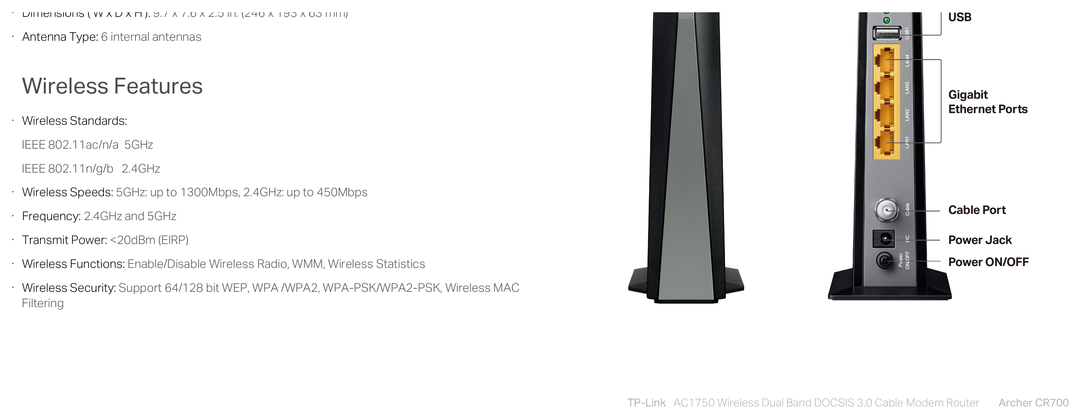 ARCHER-CR700-V2 外形尺寸圖 詳見圖示｜Unit: mm