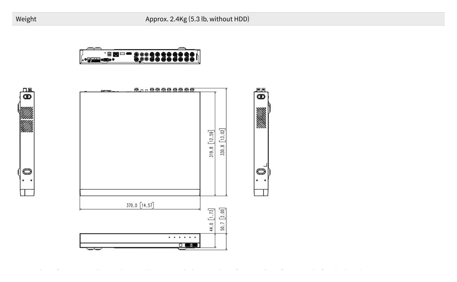 ARD-1610 外形尺寸圖 詳見圖示｜Unit: mm