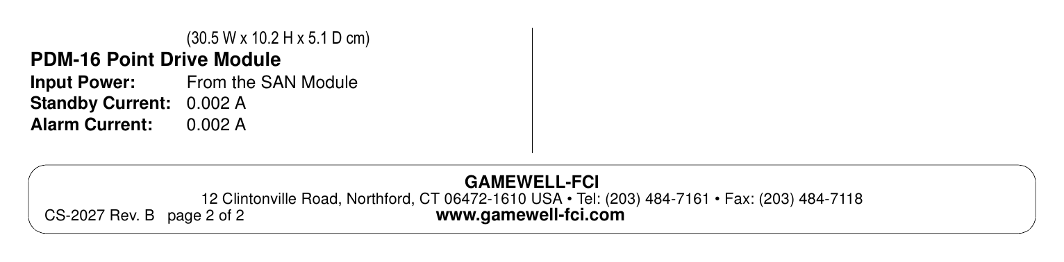 CS-2027 外形尺寸圖 12” W x 4” H x 2” D (30.5 W x 10.2 H x 5.1 D cm)|Unit: mm