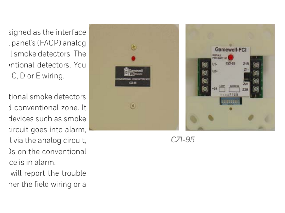 CS-2043 honeywell CZI-95 產品圖片
