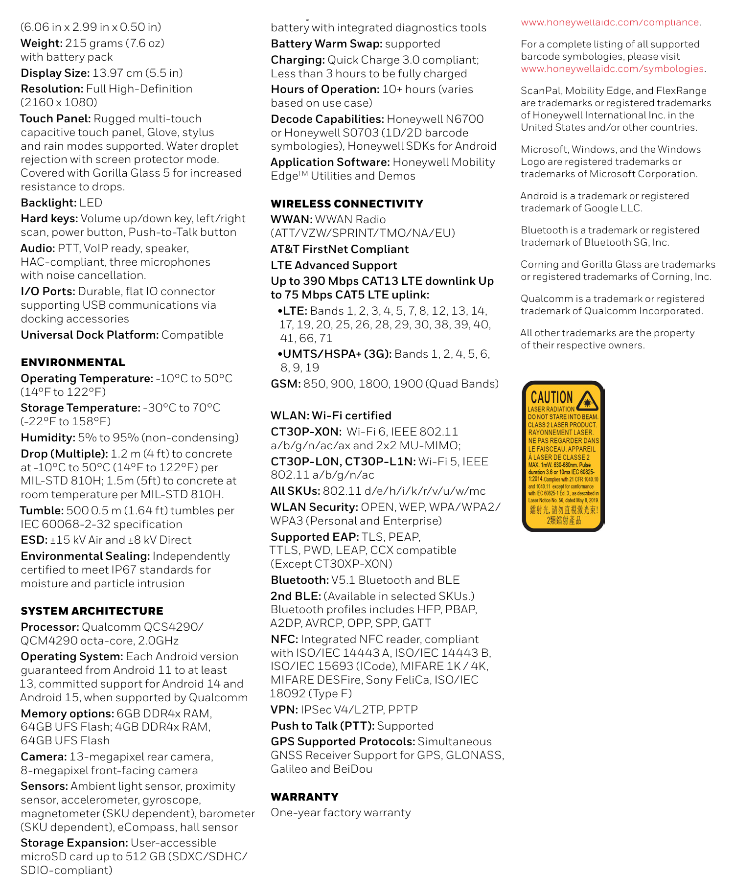 CT30-XP-HEALTH-CARE-MOBILE-COMPUTER 外形尺寸圖 詳見圖示|Unit: mm