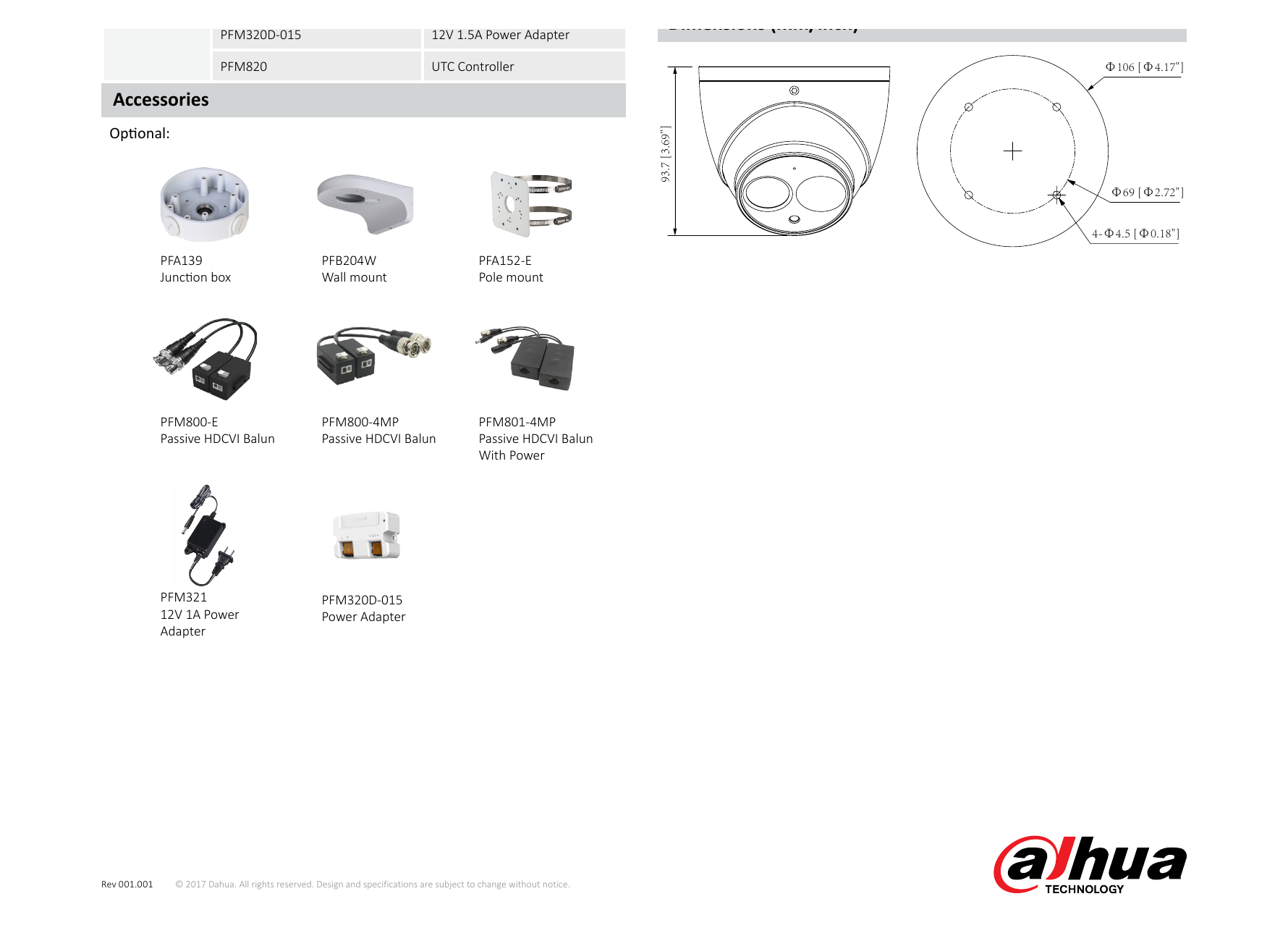 DH-HAC-HDW1200EM 外形尺寸圖 詳見圖示｜Unit: mm