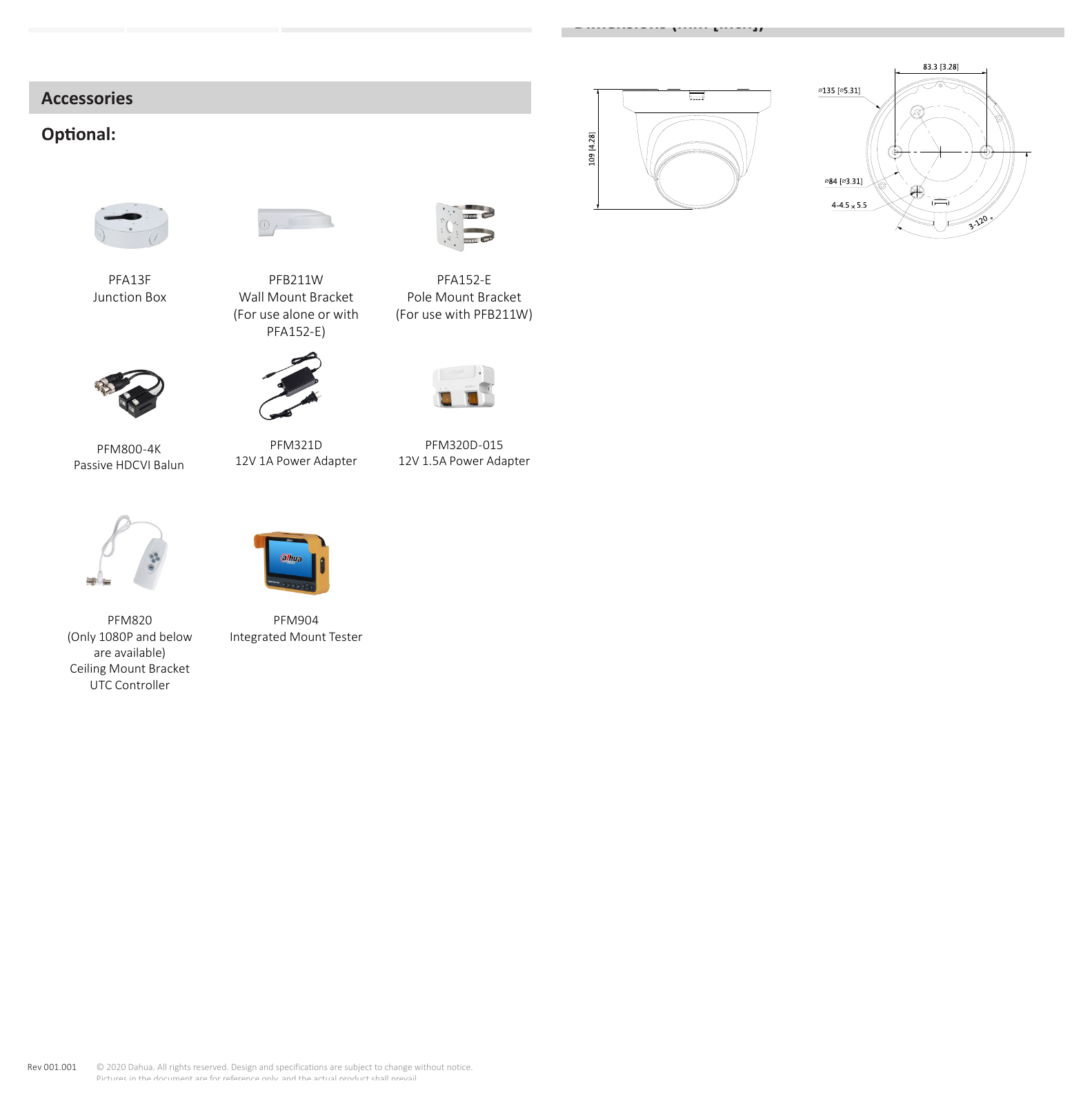 DH-HAC-HDW1500TMQP-Z(-A) 外形尺寸圖 詳見圖示｜Unit: mm