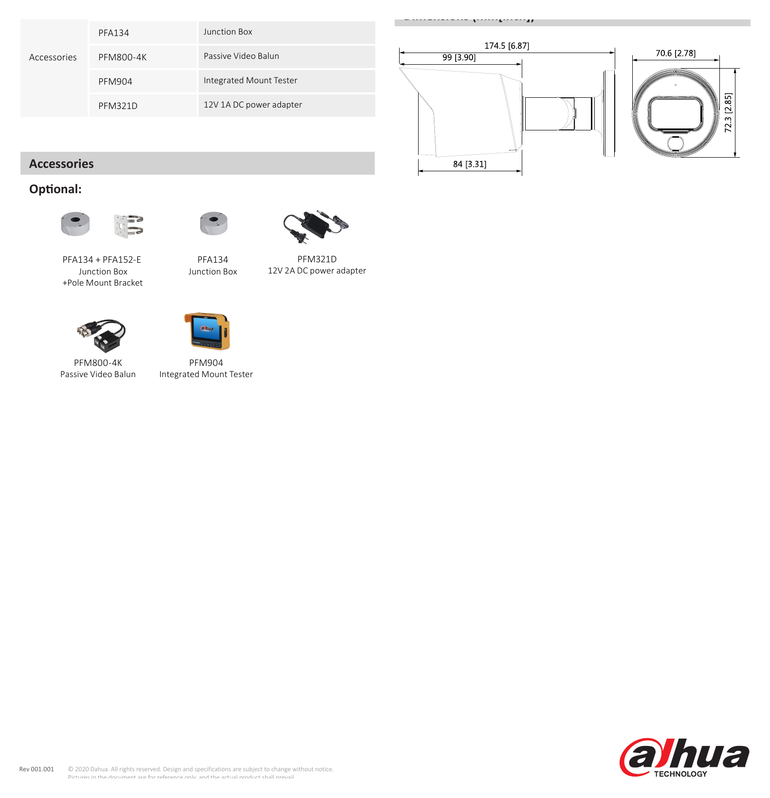 DH-HAC-HFW1409T(-A)-LED 外形尺寸圖 詳見圖示｜Unit: mm