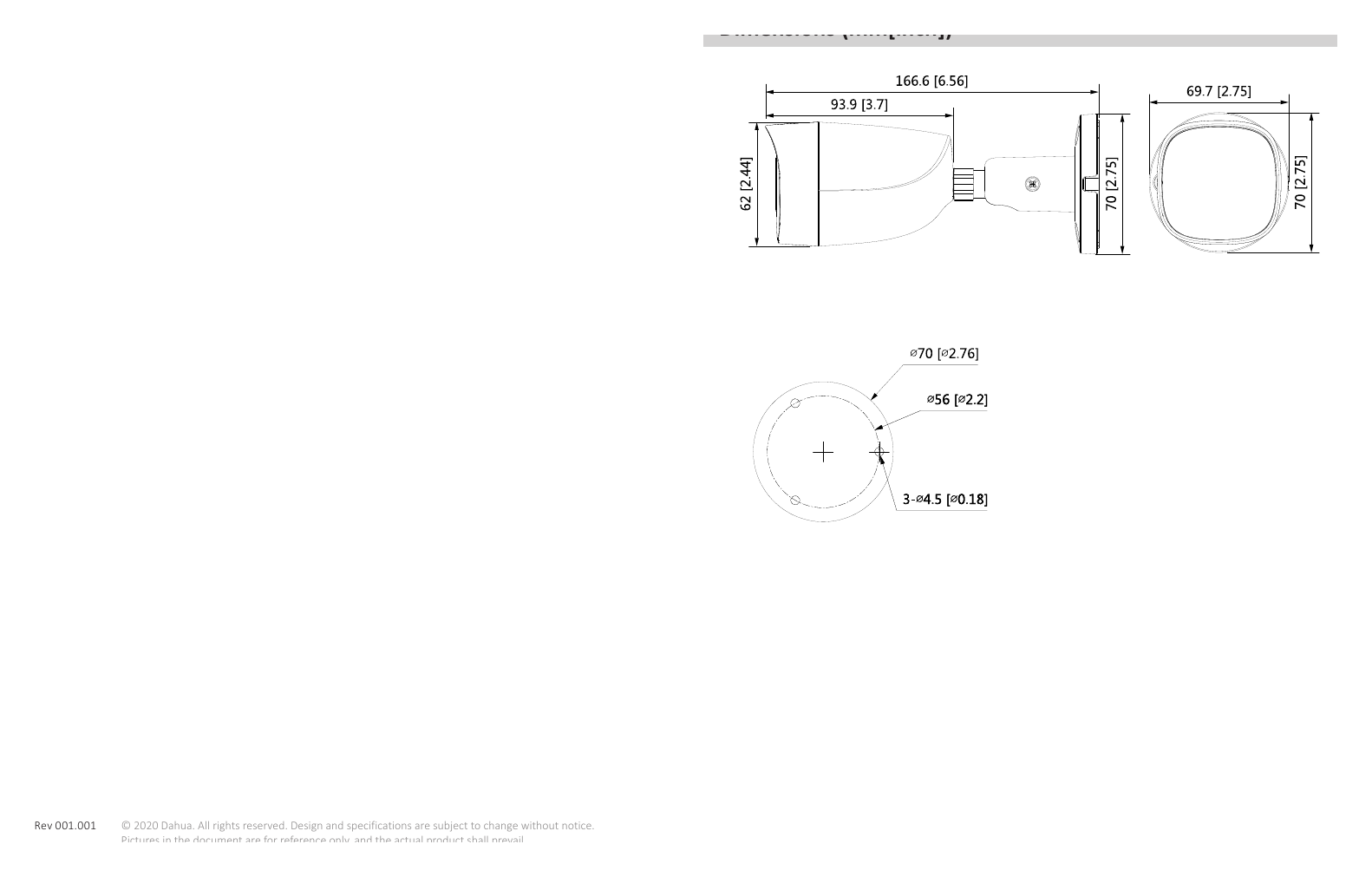DH-HAC-HFW1500CM-A-POC 外形尺寸圖 詳見圖示｜Unit: mm