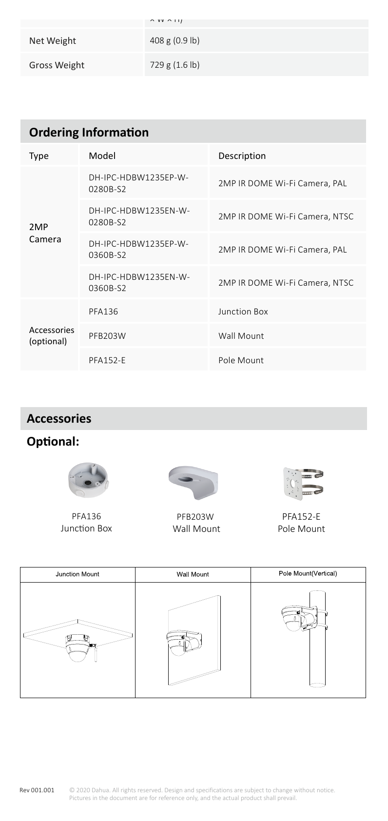 DH-IPC-HDBW1235EP-W-S2 外形尺寸圖 詳見圖示｜Unit: mm