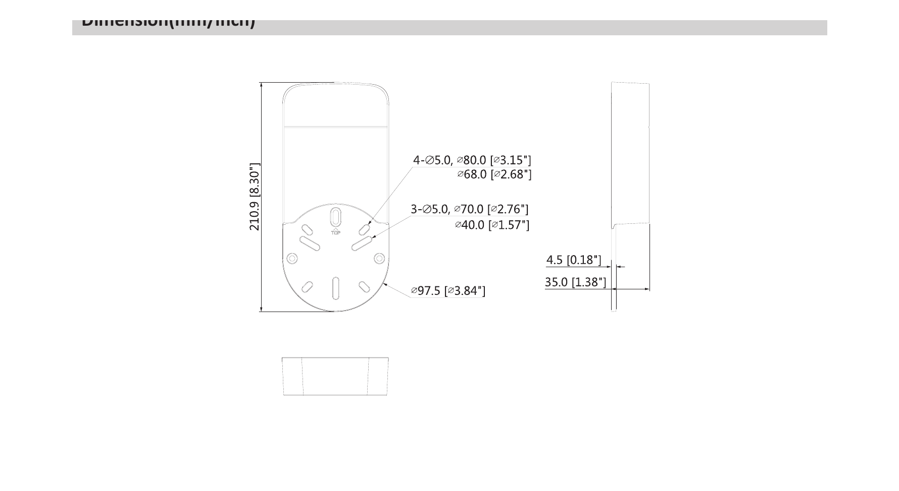 DH-PFA12A 外形尺寸圖 詳見圖示｜Unit: mm
