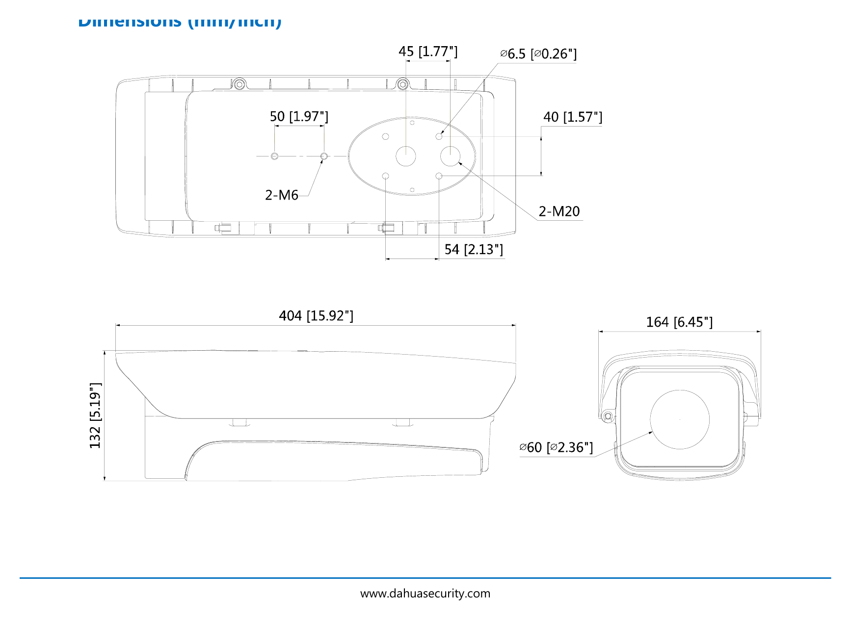 DH-PFH610V-SERIES 外形尺寸圖 詳見圖示｜Unit: mm