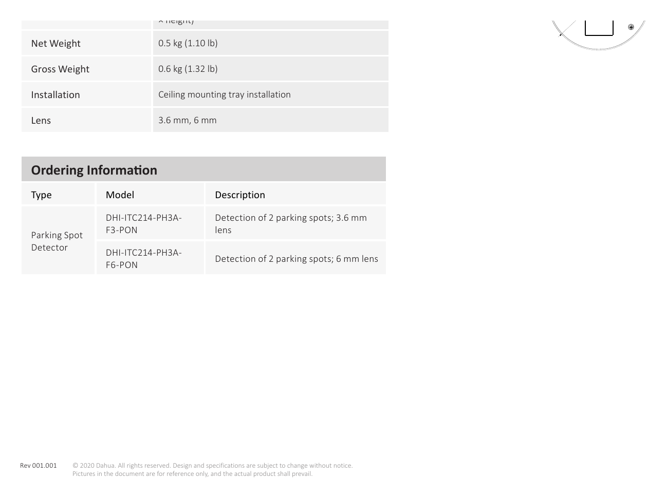 DHI-ITC214-PH3A-SERIES 外形尺寸圖 詳見圖示｜Unit: mm