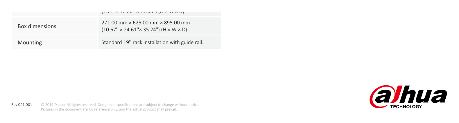 DHI-IVS-PB8000-A 外形尺寸圖 詳見圖示｜Unit: mm