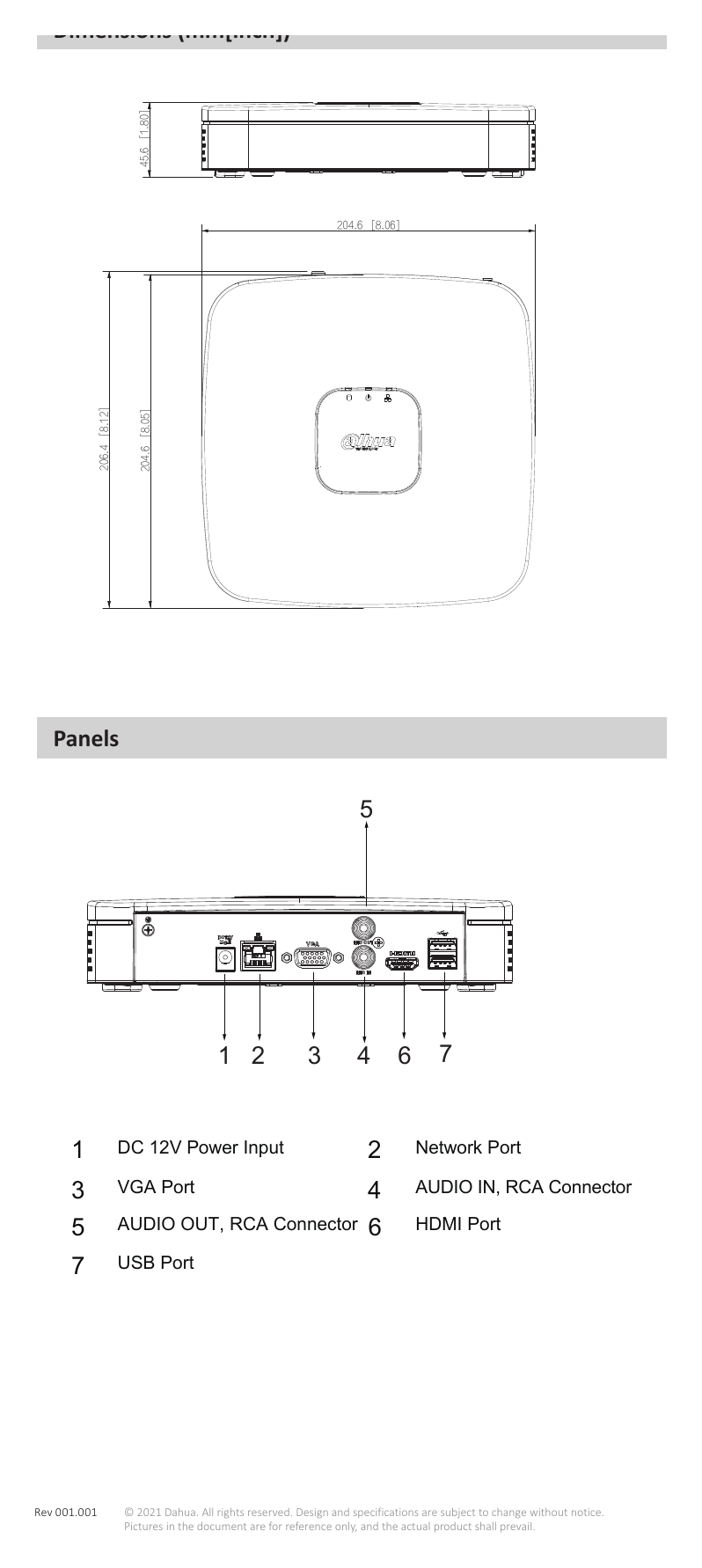 DHI-NVR4104-4KS2L 外形尺寸圖 詳見圖示｜Unit: mm