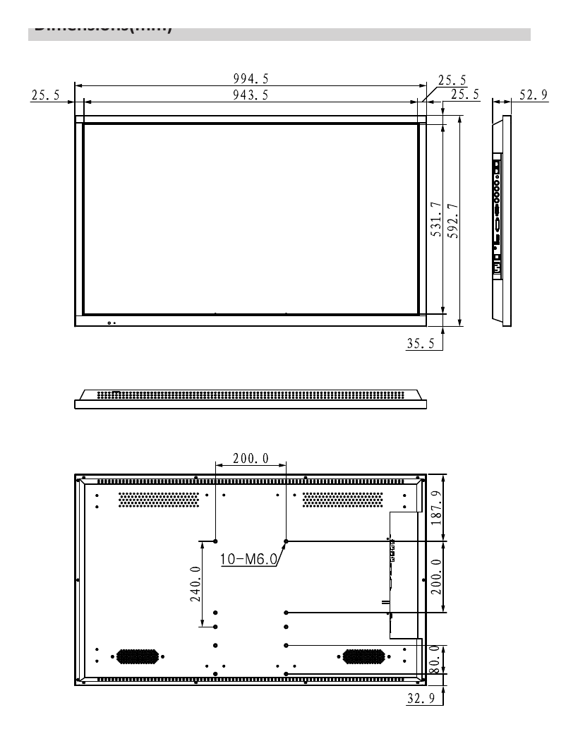 DHL43 外形尺寸圖 詳見圖示｜Unit: mm