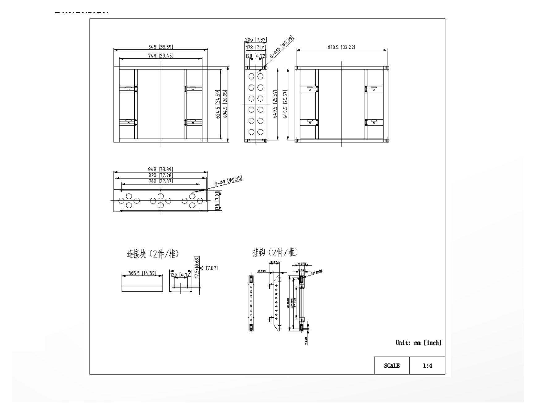 DP-D2X55U50-1X1-Q1-MF-Q0.8-ZY 外形尺寸圖 詳見圖示｜Unit: mm