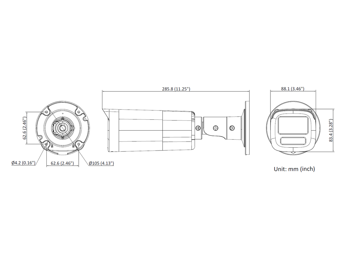 DS-2CD1B67G3-LIUF Hikvision 6 MP ColorVu 3.0 Fixed Bullet Network Camera 產品圖片
