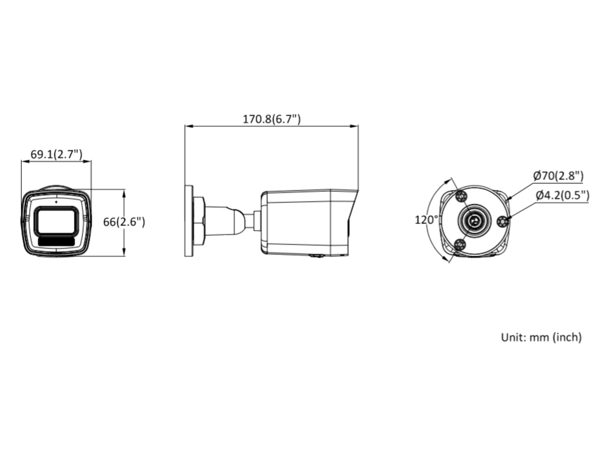DS-2CD3041G2E-LIU Hikvision 4 MP Fixed Bullet Network Camera 產品圖片