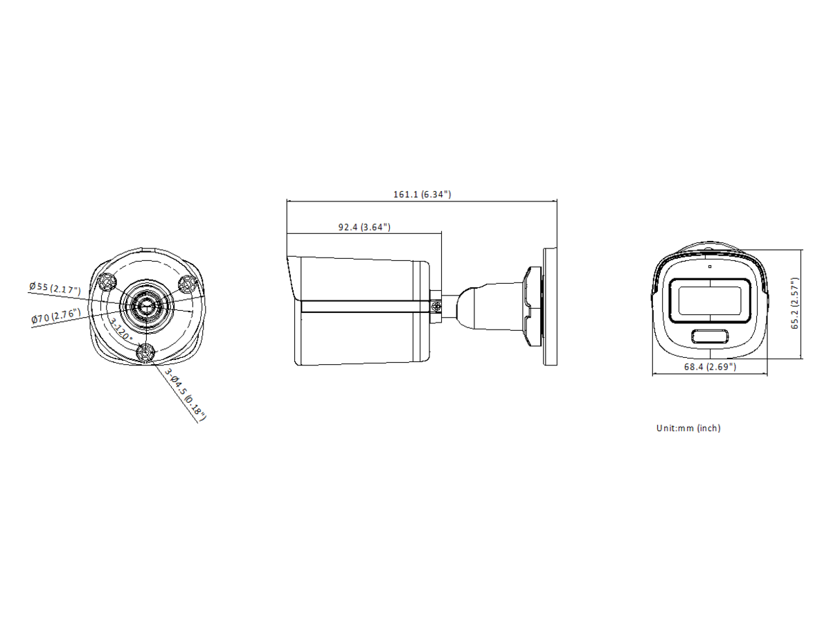 DS-2CE10DF0T-LPFS Hikvision 2MP Smart Hybrid Light ColorVu Fixed Mini Bullet Camera 產品圖片