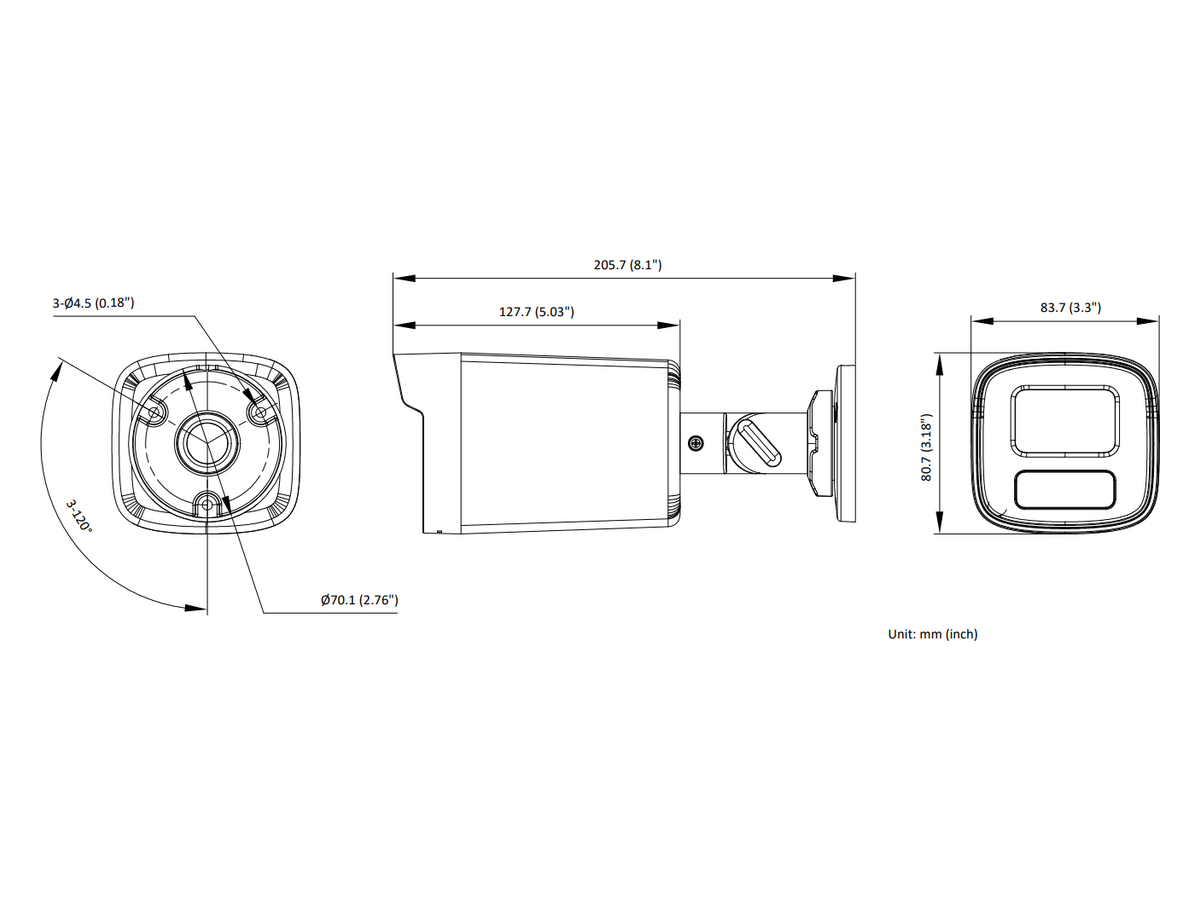 DS-2CE12KF3T-LS Hikvision 3K Smart Hybrid Light ColorVu Fixed Bullet Camera 產品圖片