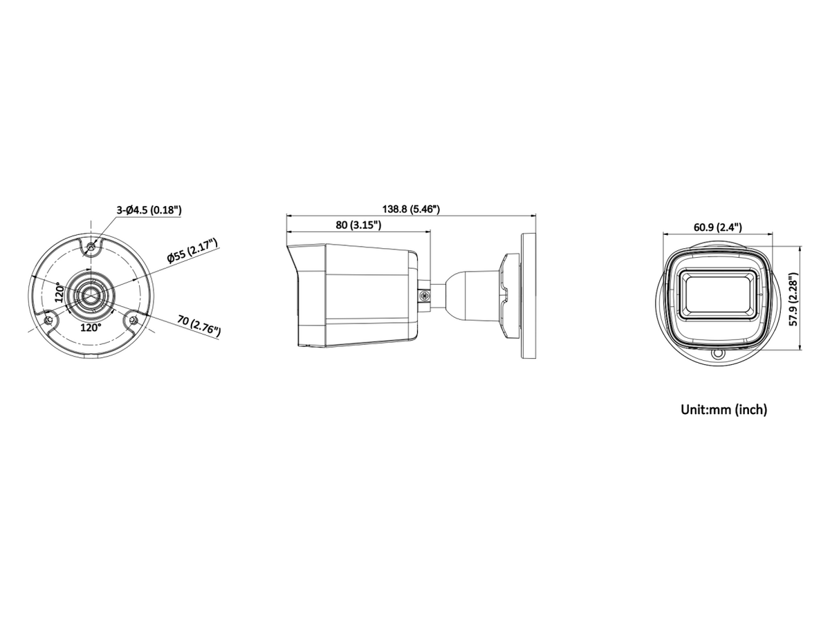 DS-2CE16D0T-EXIP Hikvision 2MP Fixed Mini Bullet Camera 產品圖片