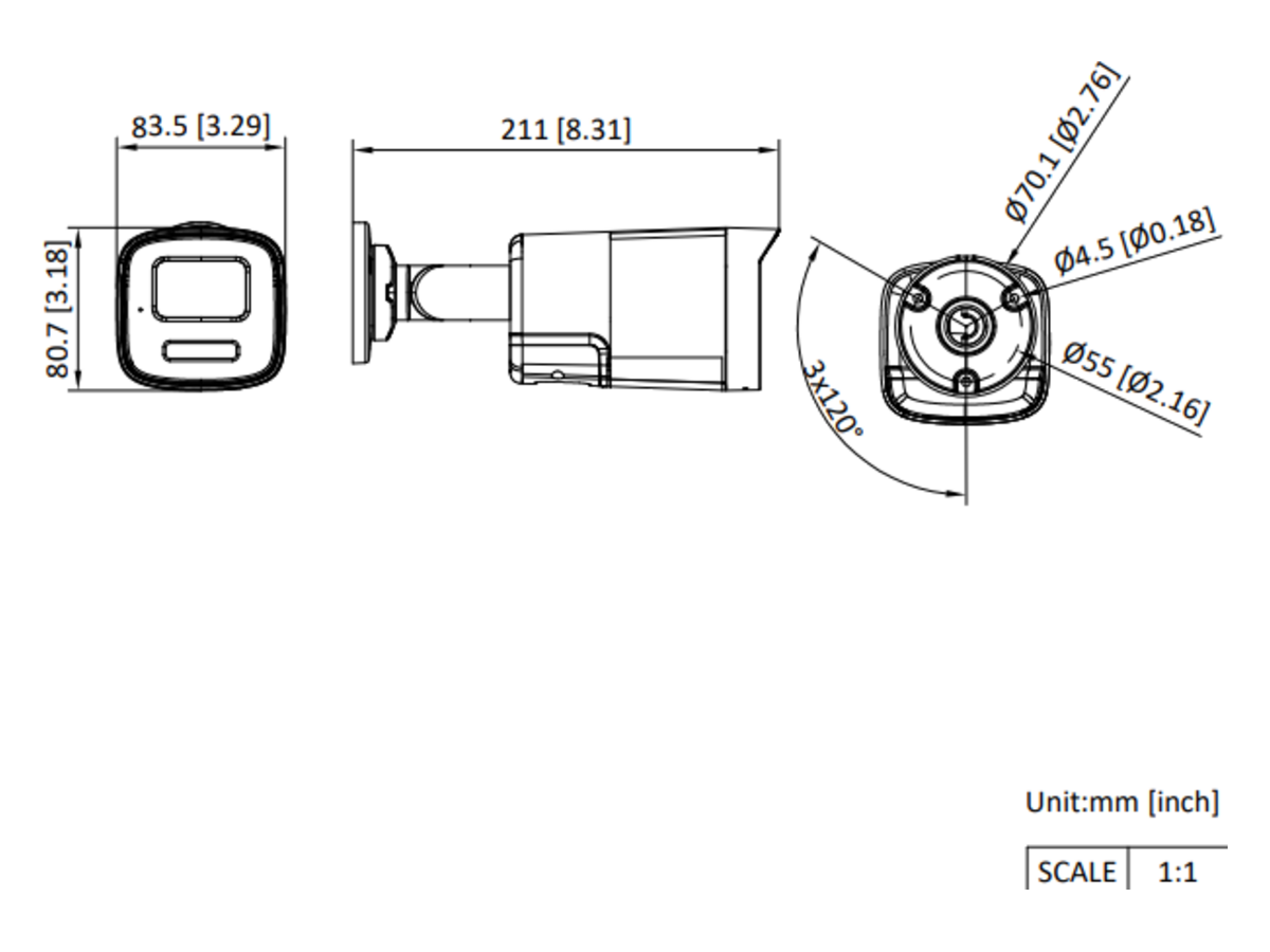 DS-2CE17U0T-LTS Hikvision 4K Two Way Audio Fixed Bullet 產品圖片