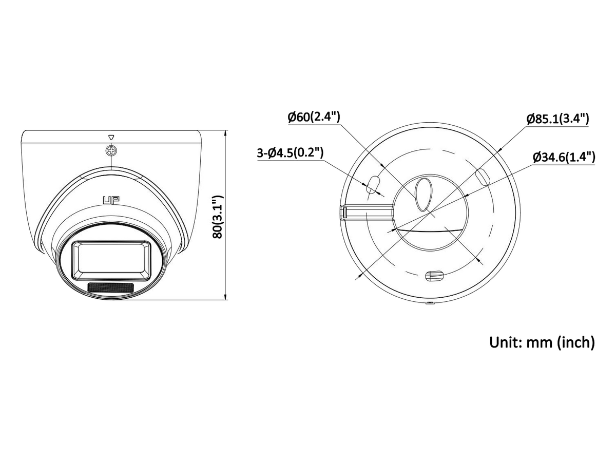 DS-2CE76K0T-EXLMF Hikvision 3K Smart Hybrid Light Fixed Turret Camera 產品圖片