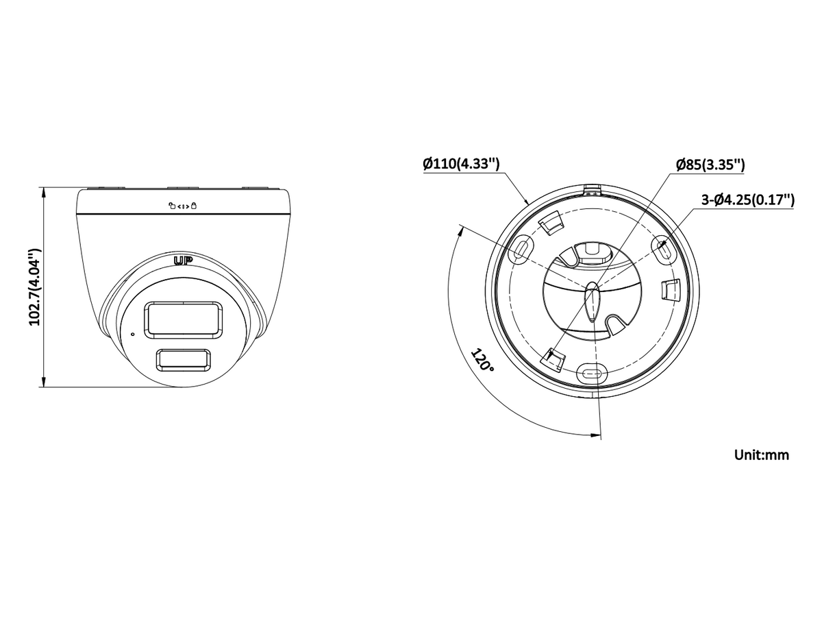 DS-2CE78K0T-LXTS Hikvision 3K Two Way Audio & Siren Fixed Turret 產品圖片