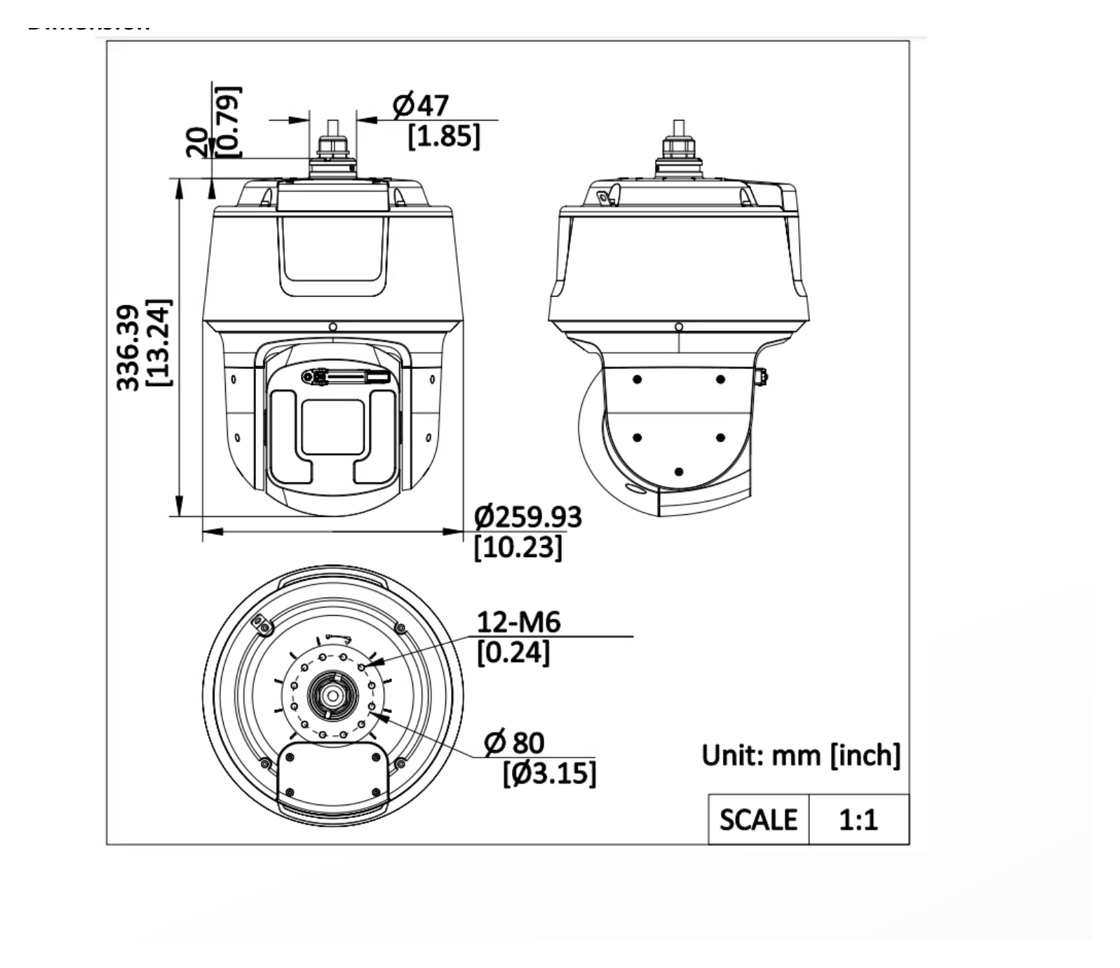DS-2DF7C842IXG1-ELWY 外形尺寸圖 Ø 259.9 mm × 356.39 mm (Ø 10.23" × 14.03")｜重量 Approx. 6.7 kg (14.77 lb.) 33 languages: English, Russian, Estonian, Bulga