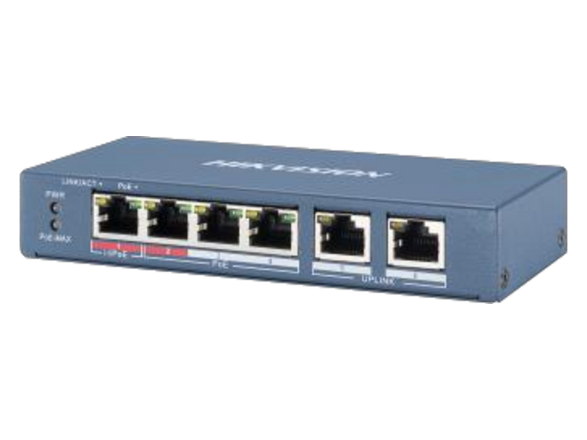 DS-3E0106HP-E Hikvision 4口百兆免管理PoE交換機 產品圖片