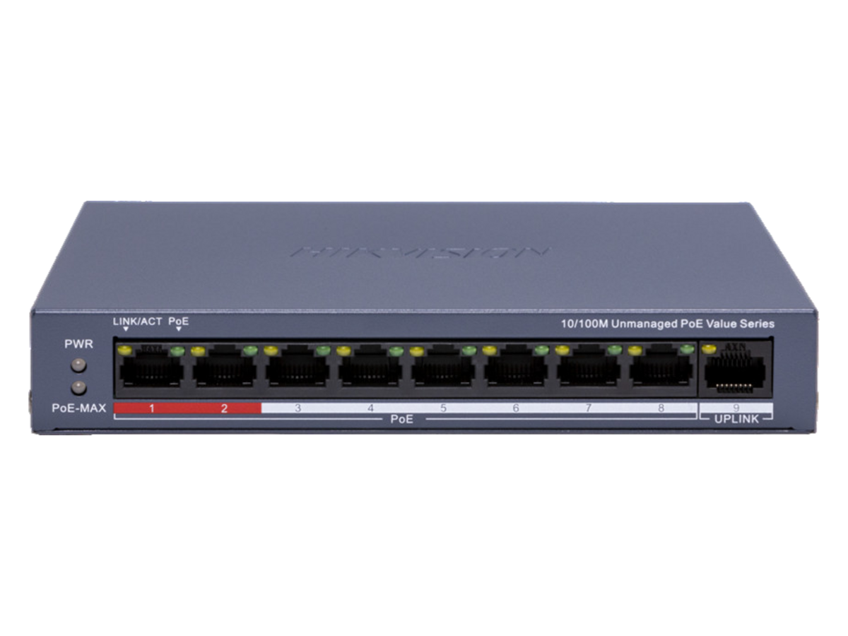 DS-3E0109P-E/M(C) Hikvision 8 Port Fast Ethernet Unmanaged PoE Switch 產品圖片