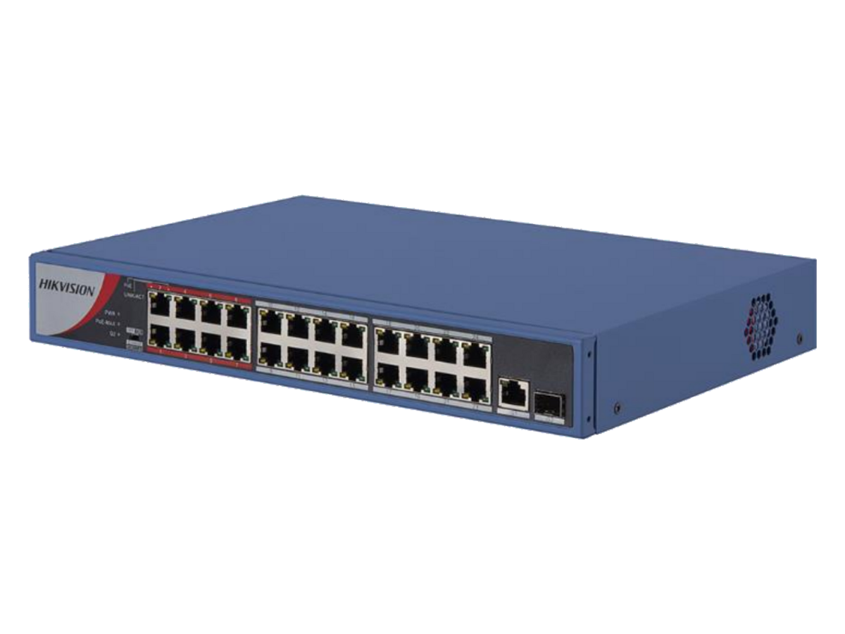 DS-3E0326P-E/M(B) Hikvision DS-3E0326P-E/M(B) 24 埠百兆長距離 PoE 網絡交換機 產品圖片