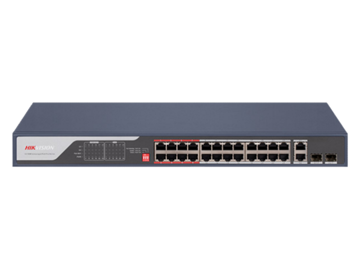 DS-3E0326P-E(C) Hikvision 24埠百兆長距離PoE交換機 產品圖片