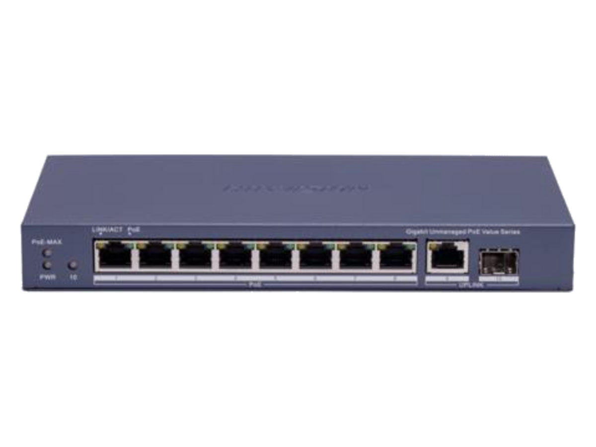 DS-3E0510P-E/M(B) Hikvision 8 Port Gigabit Unmanaged PoE Switch 產品圖片