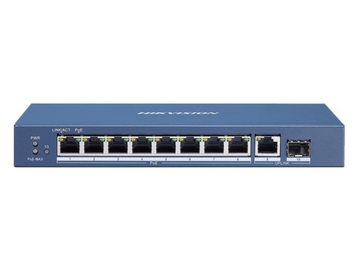 DS-3E0510P-E Hikvision 8 埠千兆 PoE 網絡交換機 產品圖片