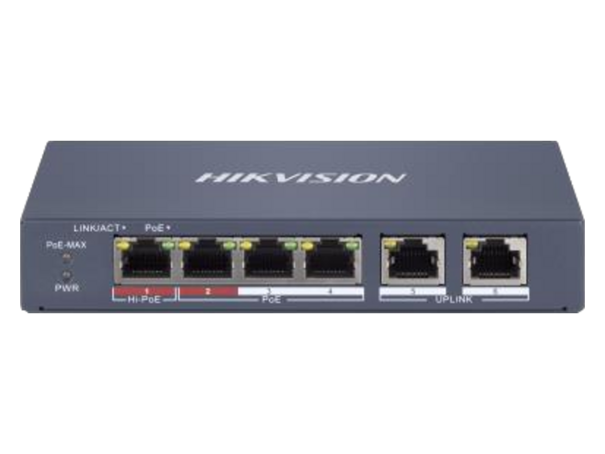 DS-3E1106HP-EI Hikvision Smart Managed 4-Port 100 Mbps Hi-PoE Switch 產品圖片