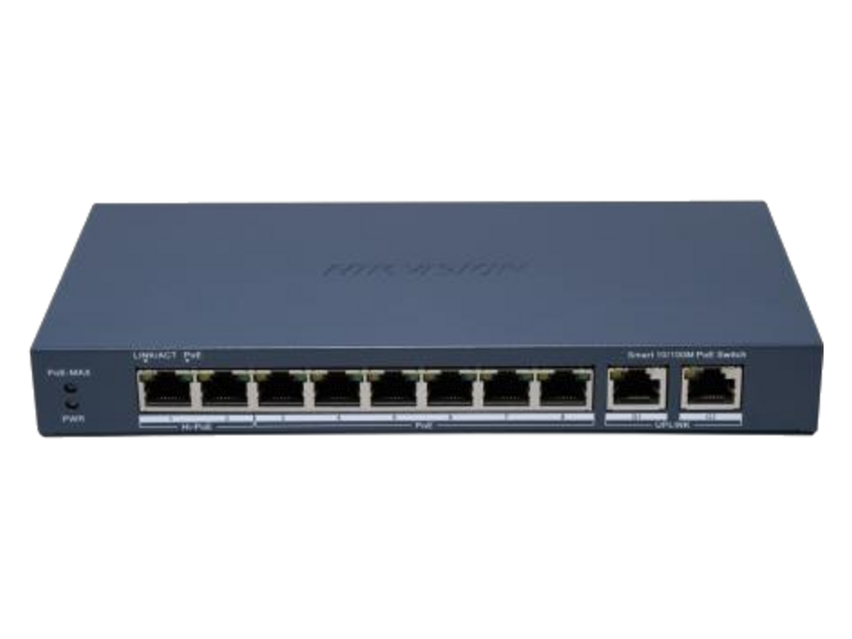 DS-3E1310HP-EI-B Hikvision Smart Managed 8-Port 100 Mbps Hi-PoE Switch 產品圖片