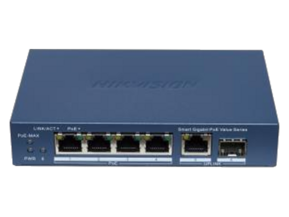 DS-3E1506P-EI/M-4P1T1F Hikvision 4 Port Gigabit Smart PoE Switch 產品圖片