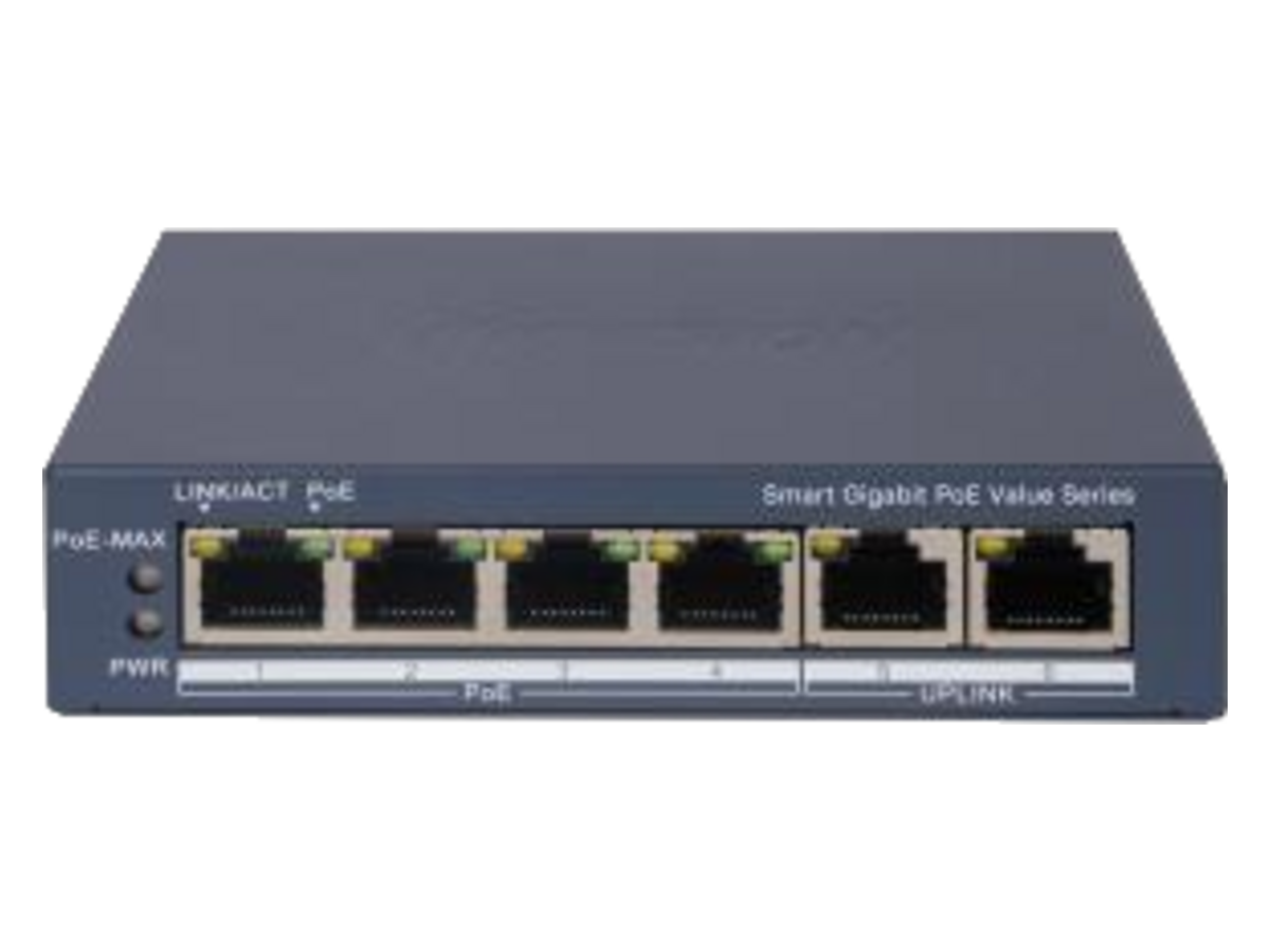 DS-3E1506P-EI/M Hikvision 4 Port Gigabit Smart PoE Switch 產品圖片