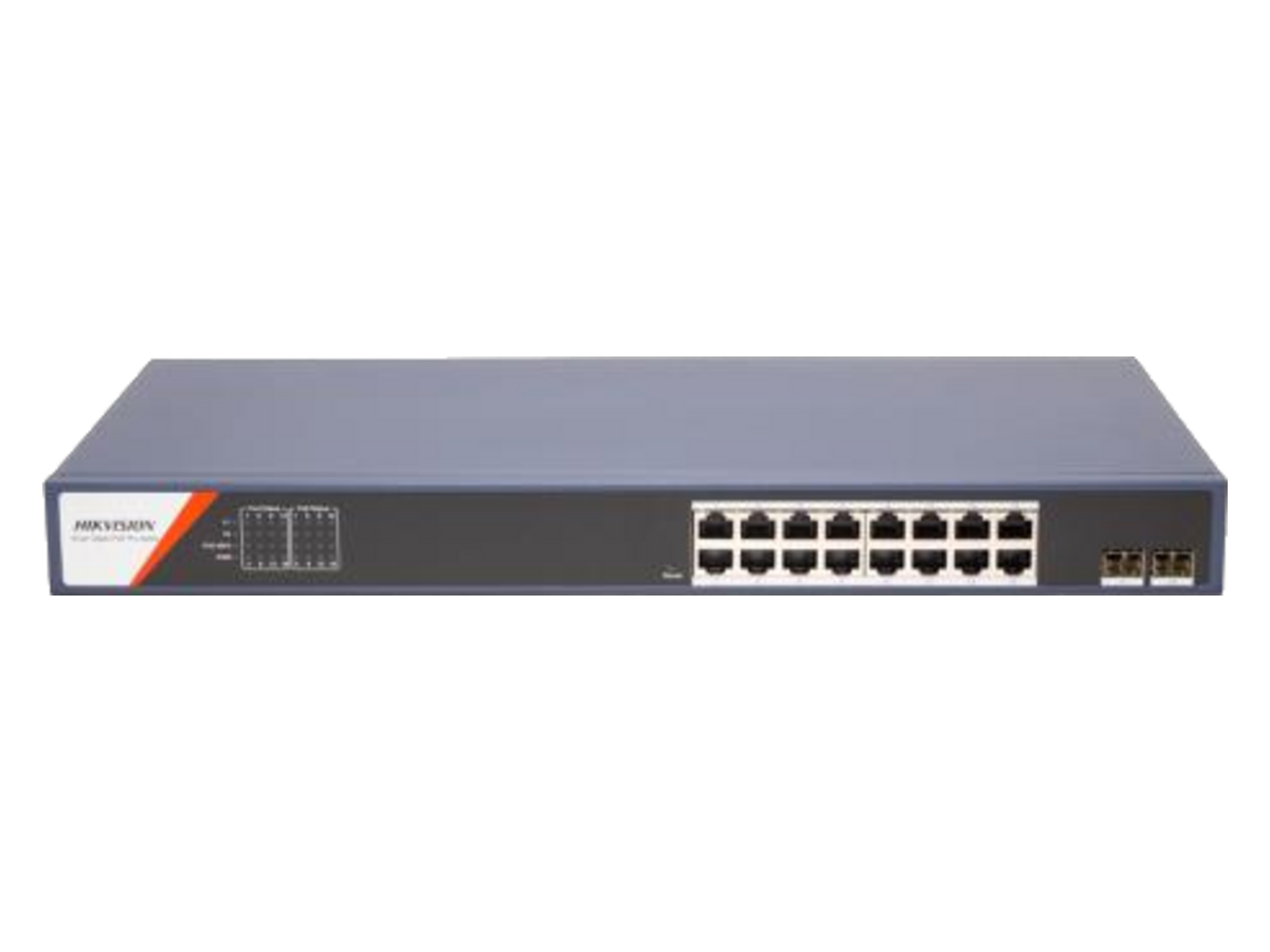 DS-3E1518P-SI-16P2F Hikvision 16 Port Gigabit Smart PoE Switch 產品圖片