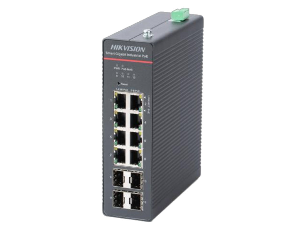 DS-3T1512HP-SI-8P4F Hikvision Smart Gigabit Industrial PoE 產品圖片