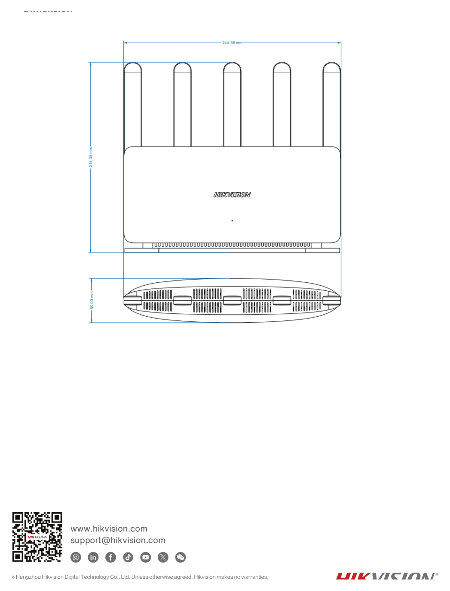DS-3WR30X-V 外形尺寸圖 詳見圖示｜Unit: mm