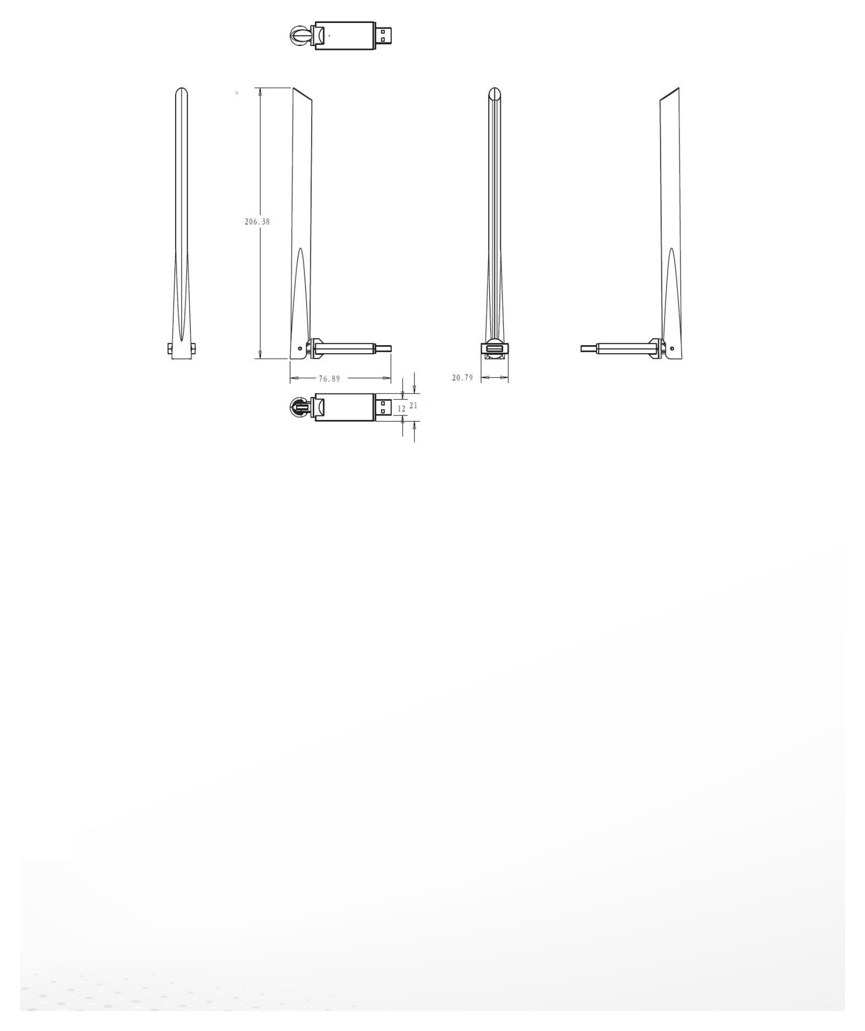 DS-3WRU3X-H 外形尺寸圖 48mm×20mm×8mm｜Unit: mm