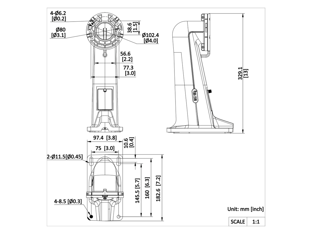 DS-4603ZJ-PA Hikvision Wall Mount Bracket In/Outdoor for PTZ Camera 產品圖片