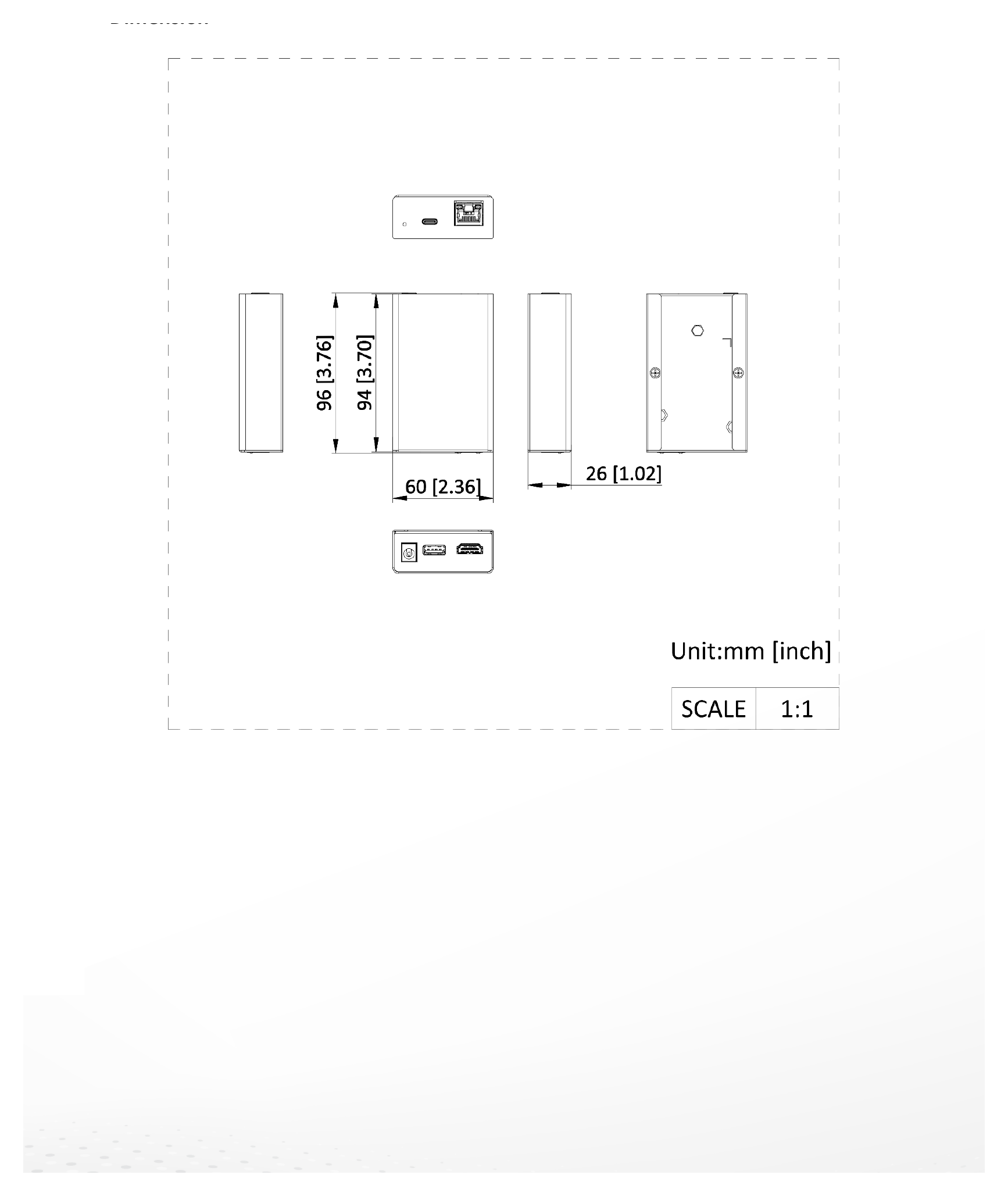DS-52EX01HI-4K 外形尺寸圖 詳見圖示｜Unit: mm