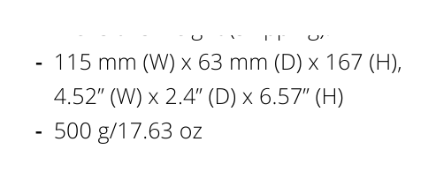 DS-AP207SERIES 外形尺寸圖 詳見圖示｜Unit: mm