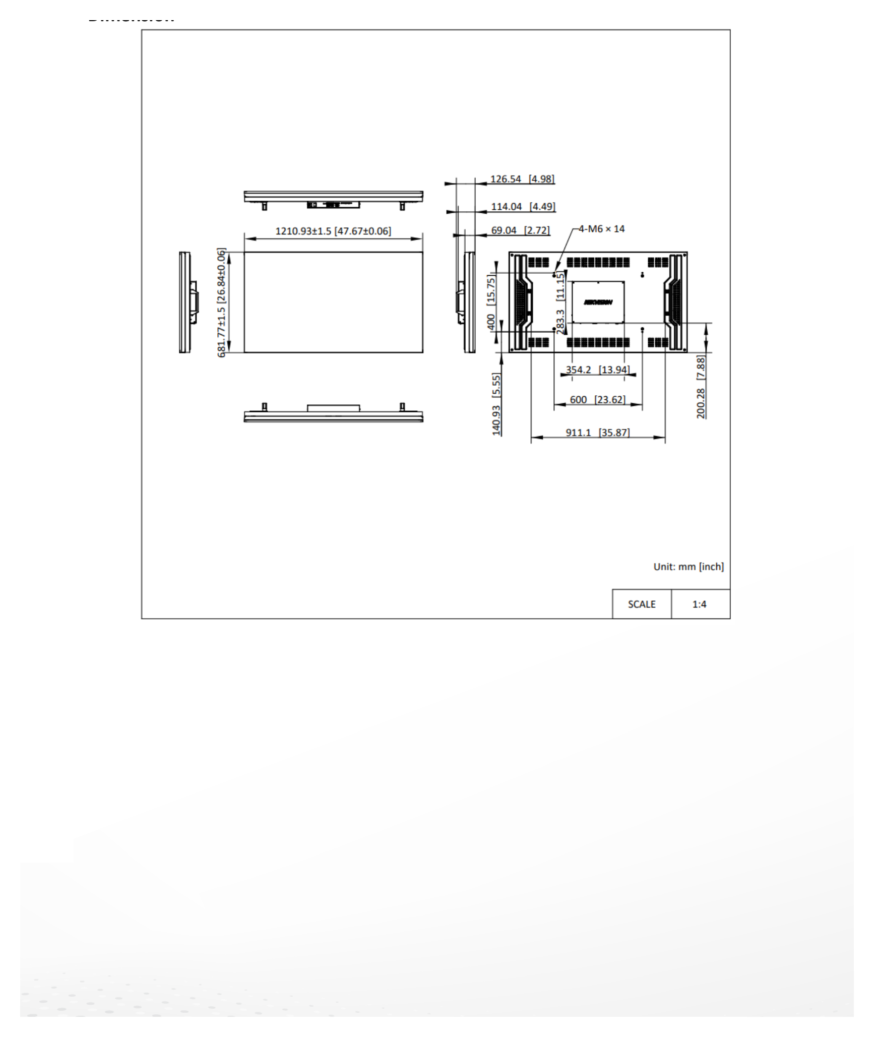 DS-D2055RL-0A 外形尺寸圖 詳見圖示｜Unit: mm