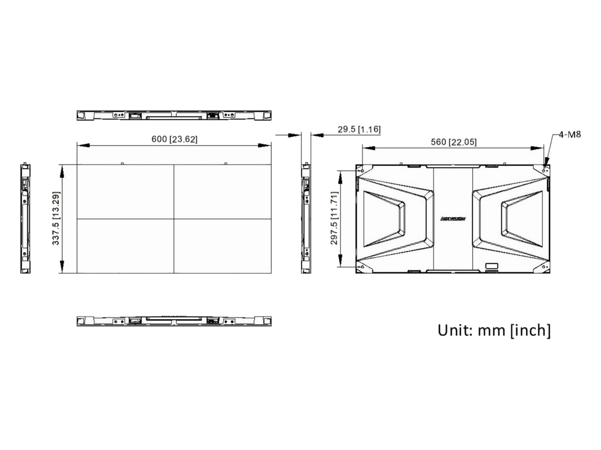 DS-D4015CW-2F Hikvision 600 × 337.5 Indoor LED 產品圖片