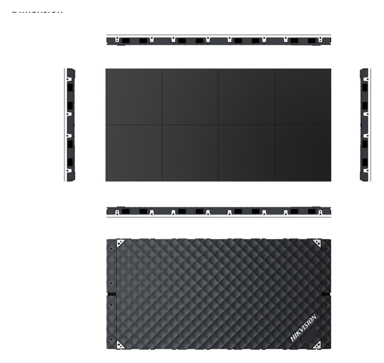 DS-D4019CF-1F 外形尺寸圖 1000 mm × 500 mm × 50 mm (39.370" × 19.685" × 1.969")｜重量 10.54 kg (23.237 lb)｜Unit: mm