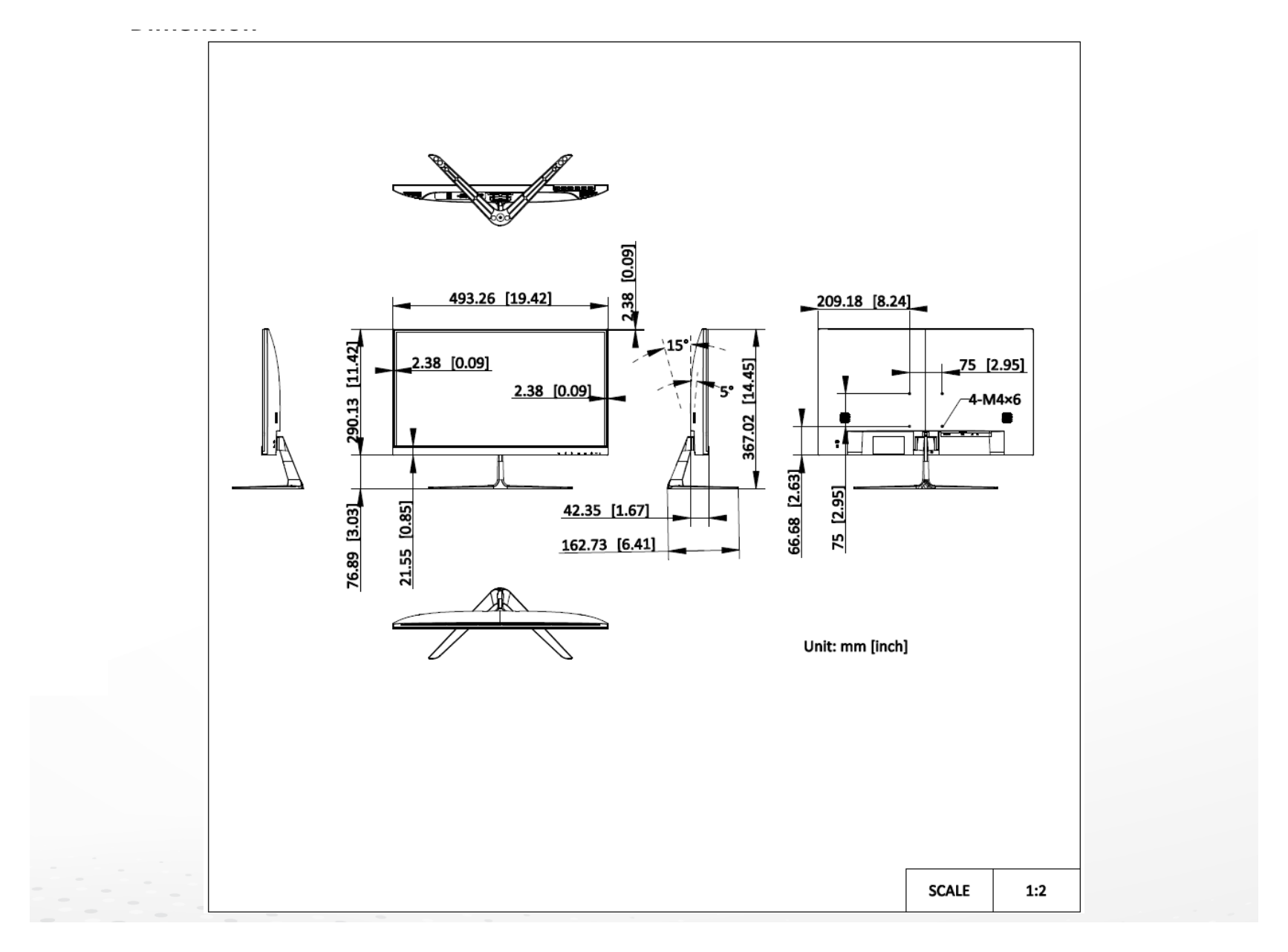 DS-D5022F2-2V2 外形尺寸圖 詳見圖示｜Unit: mm