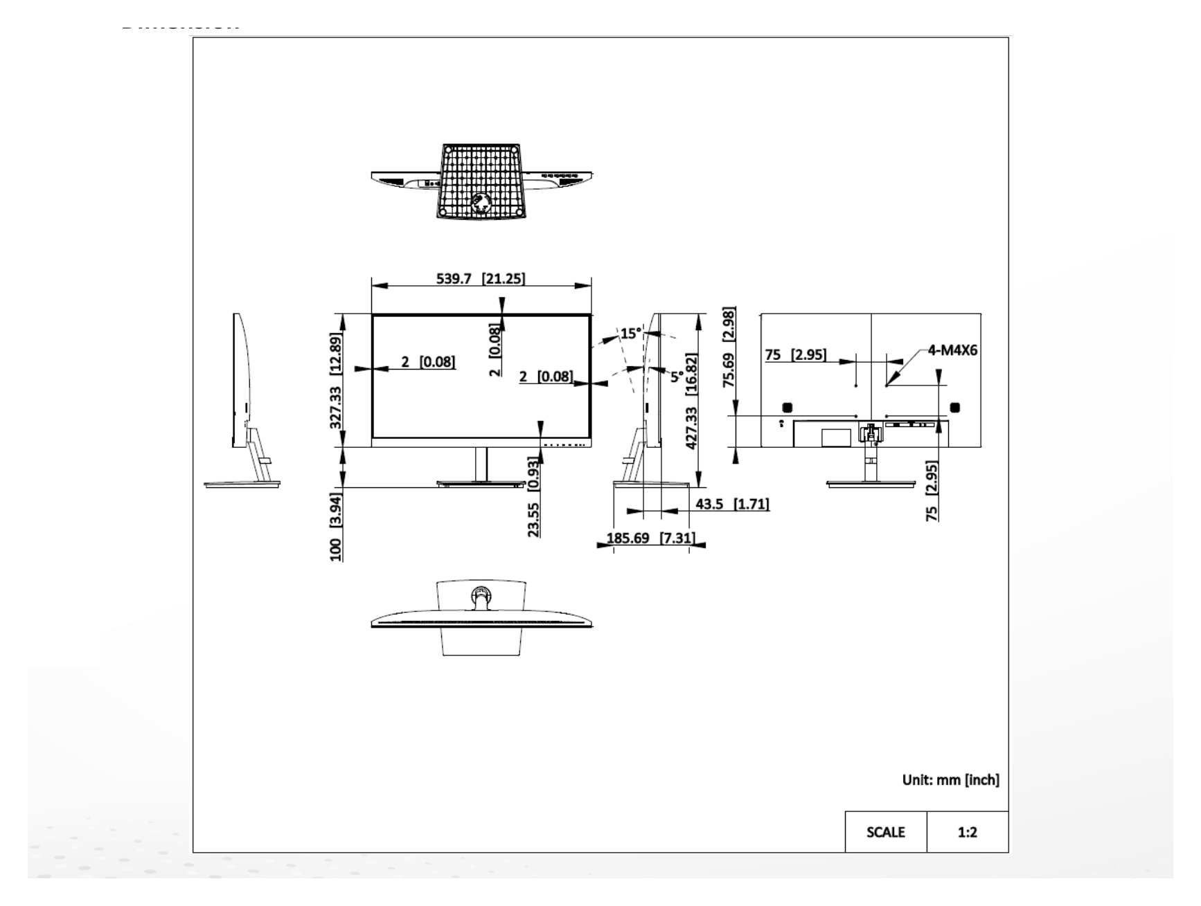 DS-D5024F2-AV2 外形尺寸圖 詳見圖示｜Unit: mm