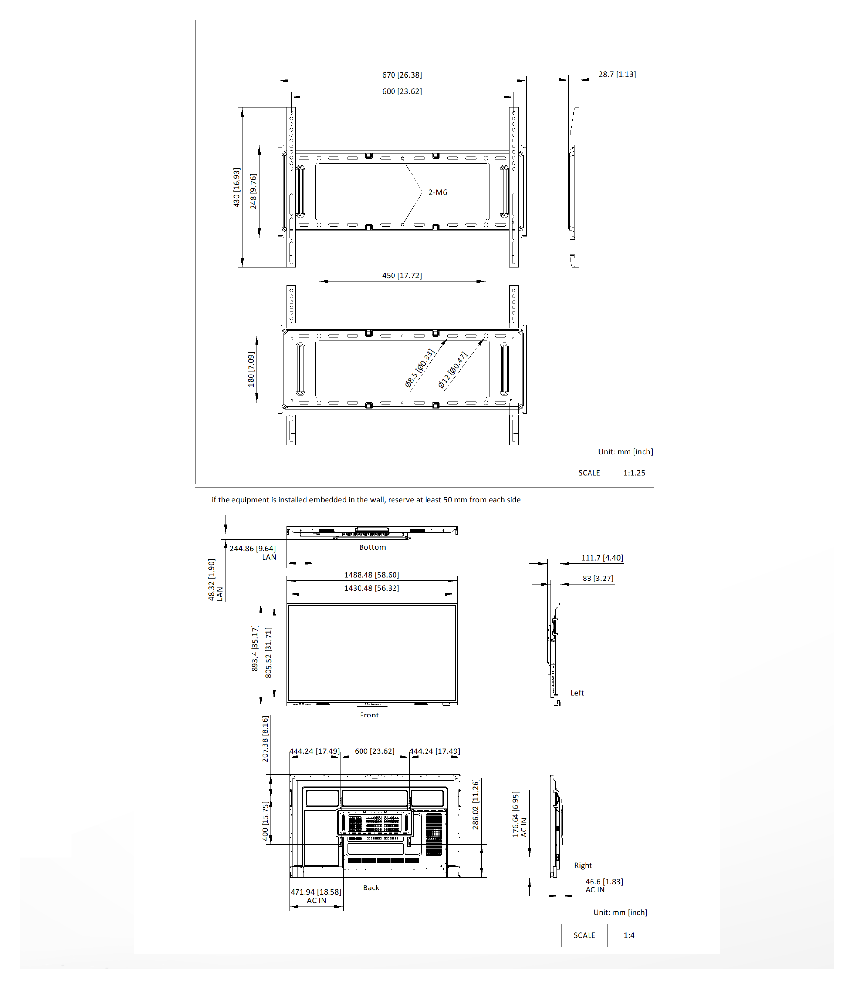 DS-D5B65RB/EP 外形尺寸圖 詳見圖示｜Unit: mm